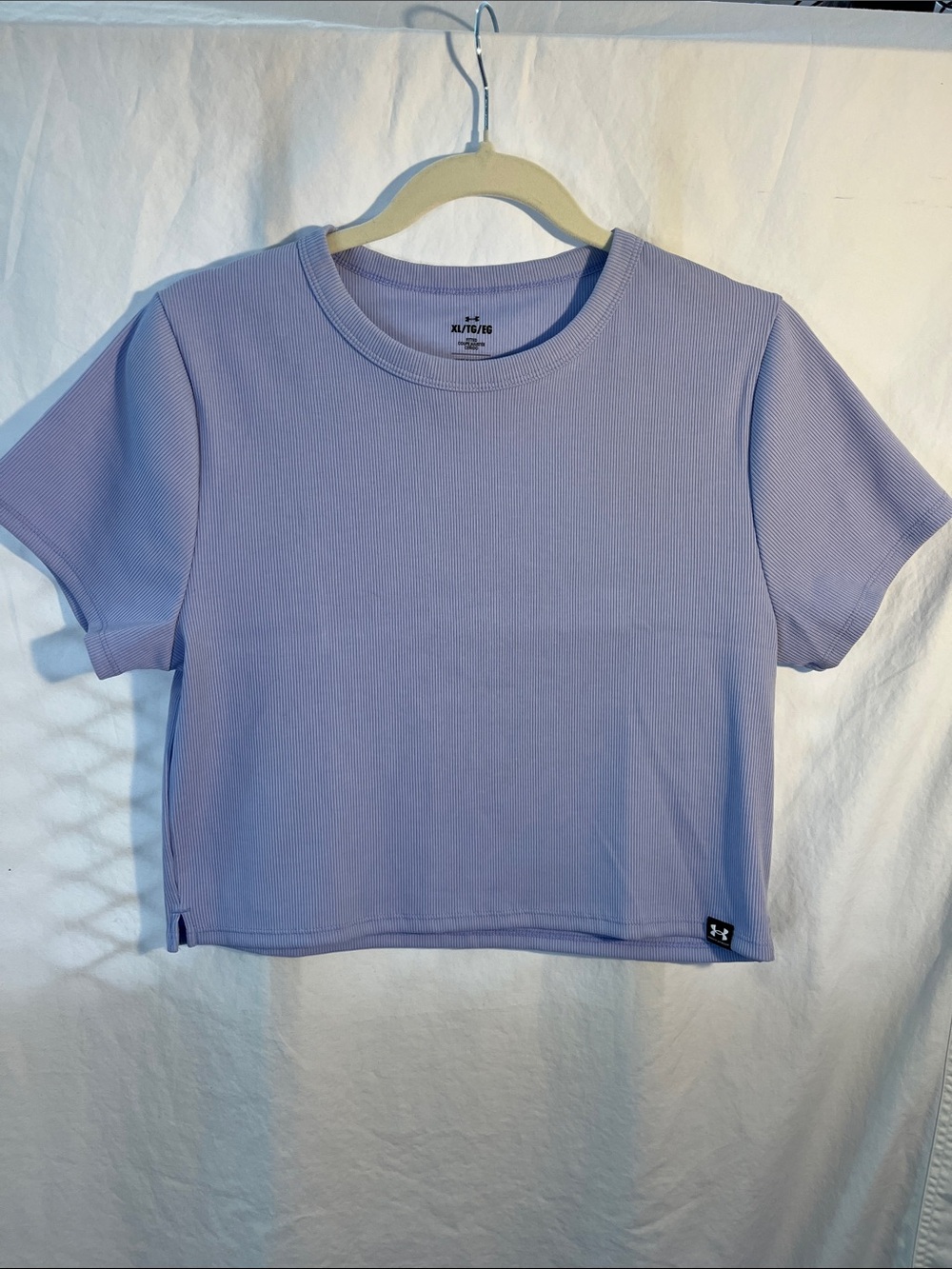 Under Armour Lavender Ribbed Crop Top NWT XL